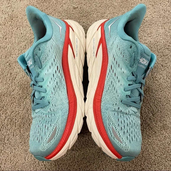HOKA Clifton 8 Aquarelle Eggshell Blue - Picture 6 of 13